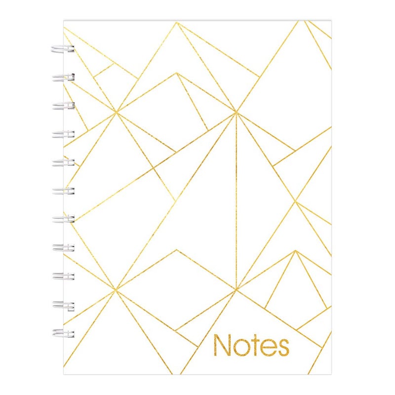 Blueline MiracleBind Notebook, Gold Collection, White, Small, 9 1/4 x 7 1/4 inches (AF3000.01) - Image 1
